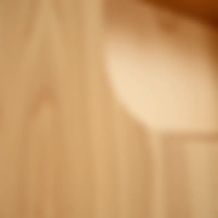 Natural Texture of Light Oak Wood Close-up of the grain and texture of light oak wood