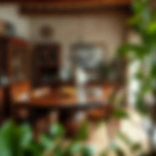 Rustic Charm in Bartlett's Dining Spaces Elegant rustic dining room featuring handcrafted wooden table