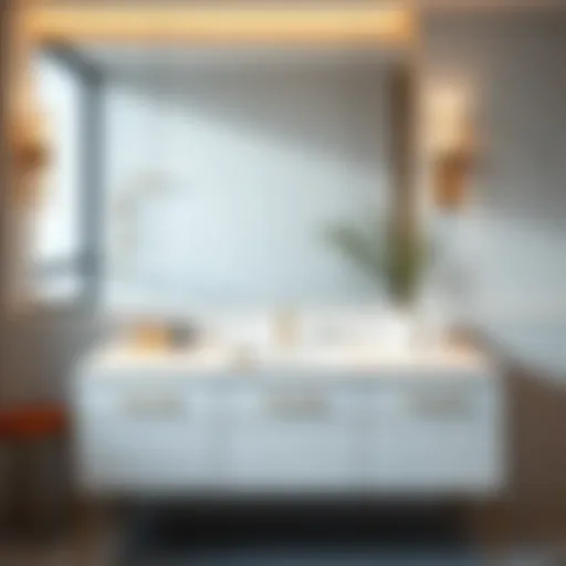 Luxurious marble bathroom vanity top