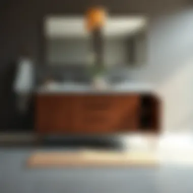 Stylish Double Sink Vanity Stylish double sink vanity for shared spaces