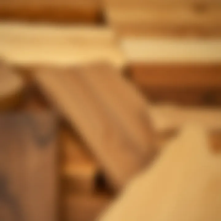 Diversity of Brown Wood Stains Variety of wood samples with different brown stains