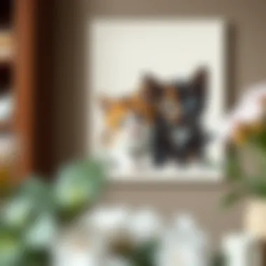 Playful Kittens Canvas A colorful cat-themed canvas print featuring playful kittens