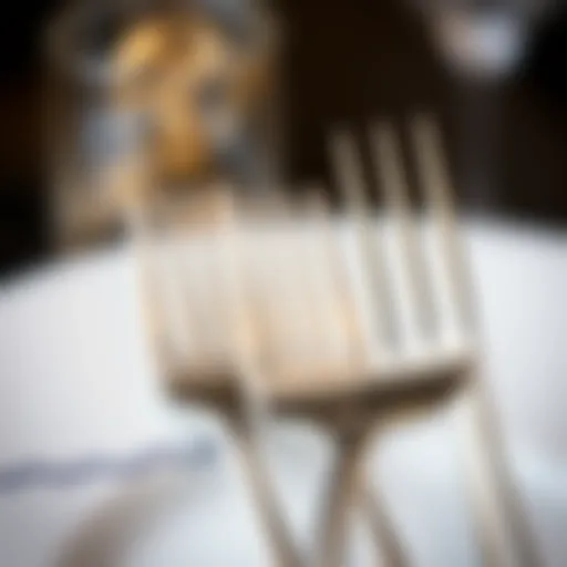 Elegant design of stainless steel forks showcasing their sleek finish