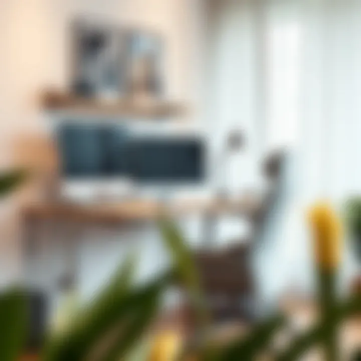 Ergonomic computer desk promoting comfort and productivity