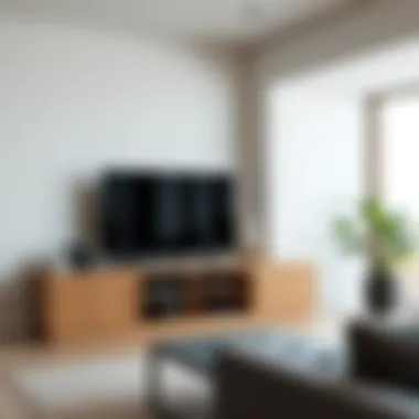 Modern Furniture Design for Entertainment Modern corner entertainment furniture with minimalist aesthetic and ample storage.