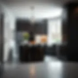 Sophisticated Style: Modern Kitchen with Swivel Bar Stool Elegant counter height swivel bar stool in a modern kitchen