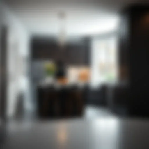 Sophisticated Style: Modern Kitchen with Swivel Bar Stool Elegant counter height swivel bar stool in a modern kitchen