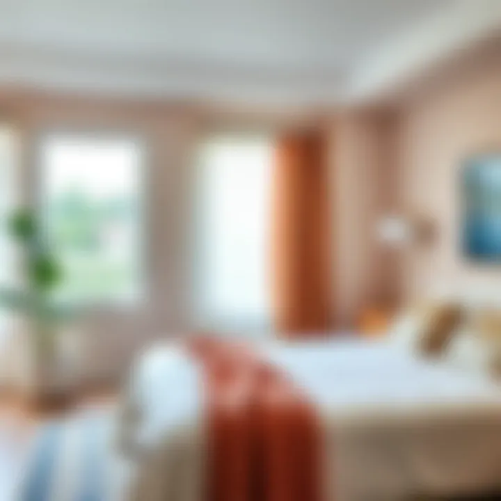 Practical Installation Techniques for Curtain Rods Installation of wall-mounted curtain rods in an airy bedroom