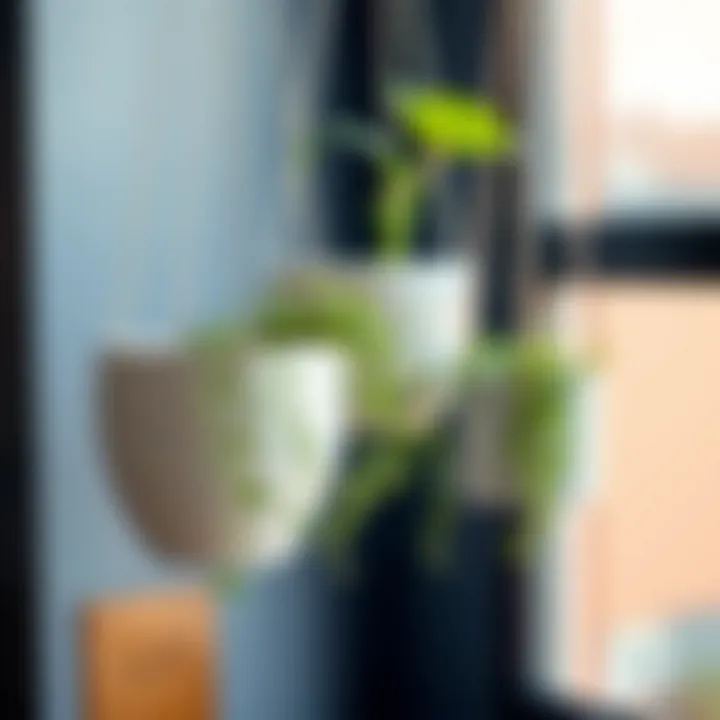 Chic Hanging Pots with Trailing Plants Stylish hanging pots with trailing plants