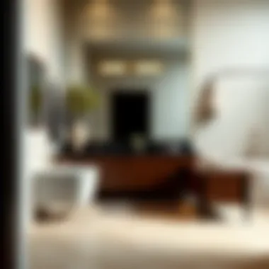 Luxurious Modern Deep Vanity Luxurious deep vanity with modern fixtures