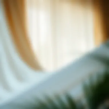 Detailed view of curtain installation methods