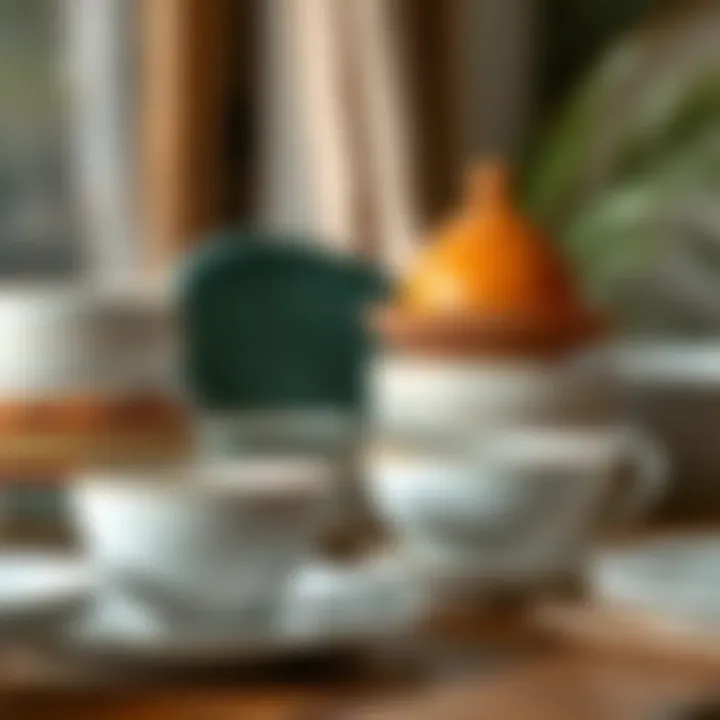 Variety of Dinnerware Materials Variety of materials used in dinnerware, highlighting ceramic and porcelain options