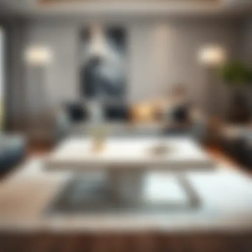 Elegant double square coffee table showcasing modern design