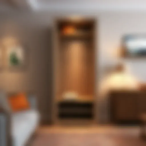 Modern Design Freestanding Coat Closet Elegant freestanding coat closet with modern design