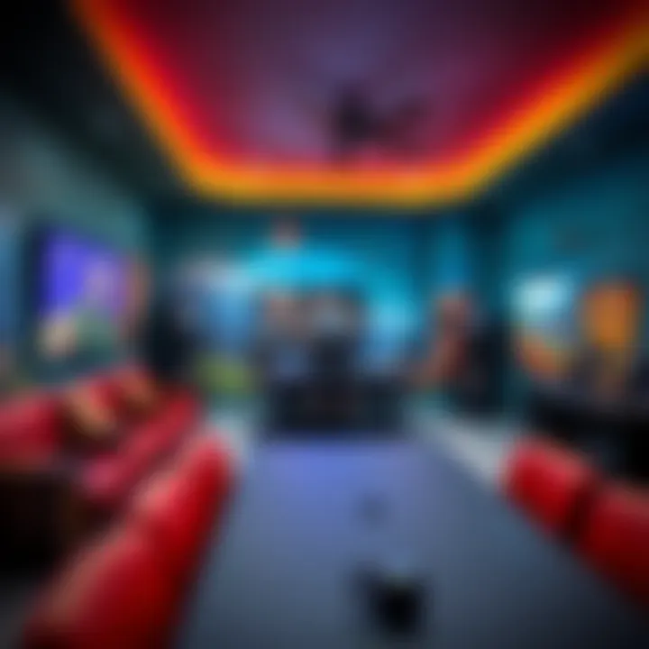 Vibrant Wall Decals for Game Rooms Colorful wall decals that enhance the gaming atmosphere