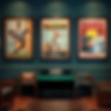 Framed Vintage Game Posters Framed vintage game posters that add character