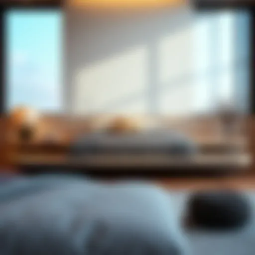 Modern Elegance of Floating Shelf Beds Elegant floating shelf bed in a modern bedroom setting