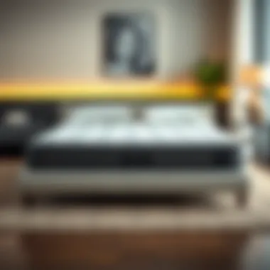 Illustration of a full-size cool gel memory foam mattress showcasing its cooling properties and comfort