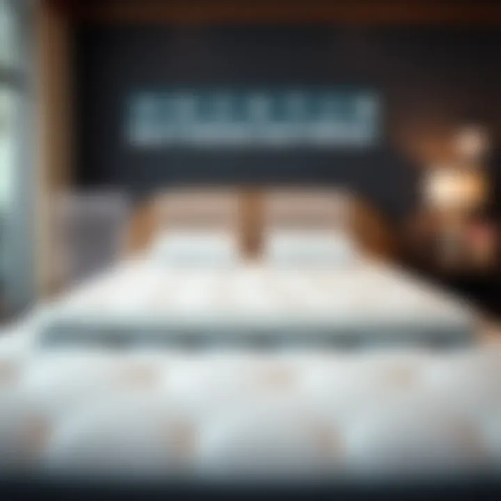 Comparison chart of different models of full-size cool gel memory foam mattresses with key features