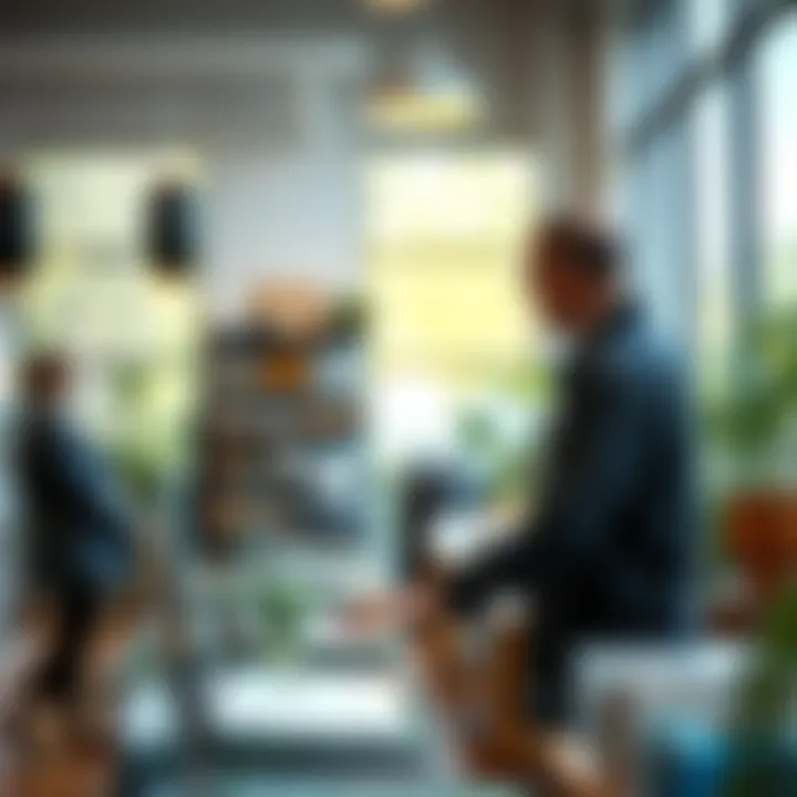 Customer selecting glass for window projects