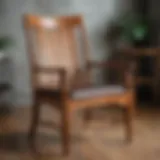 A beautifully crafted wooden chair showcasing Portland's furniture design ethos