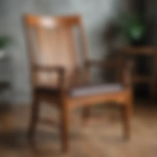 A beautifully crafted wooden chair showcasing Portland's furniture design ethos