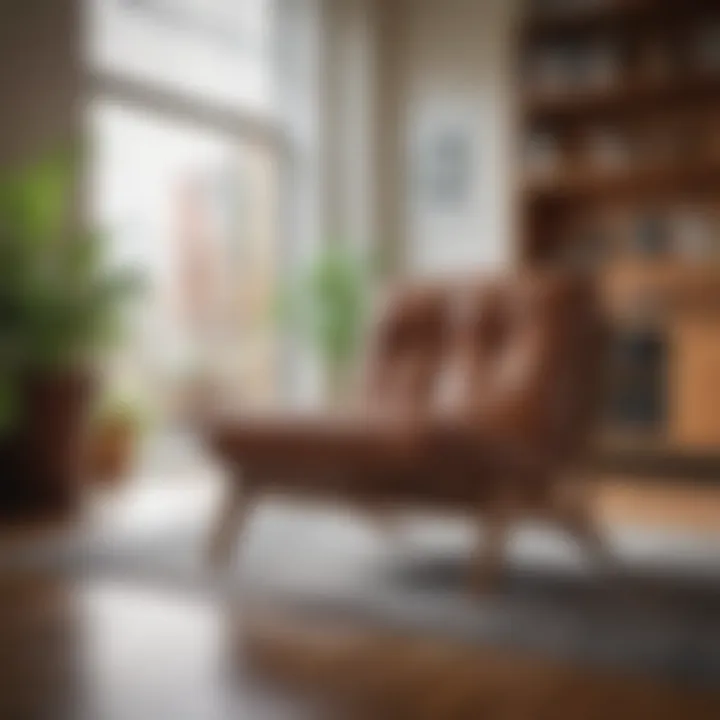 Display of sustainable materials used in local furniture production
