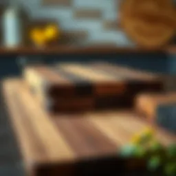 Different types of wood used for cutting boards