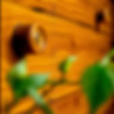 Exquisite Craftsmanship of Log Dressers Close-up view of log dresser craftsmanship showcasing natural wood grains