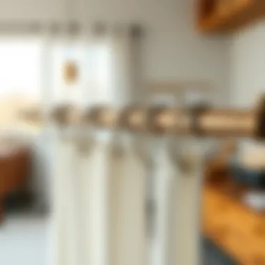 Installation Guide for Curtain Rings Step-by-step installation of curtain rings on a rod