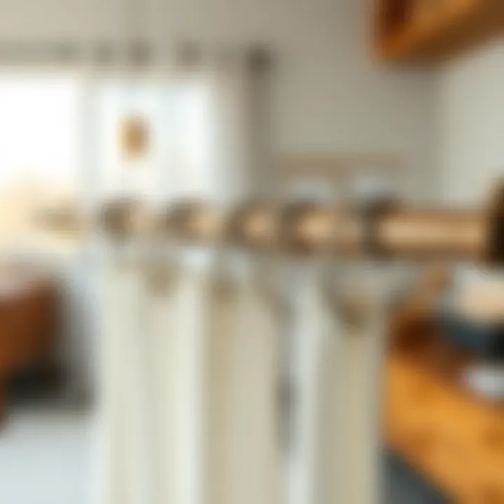 Installation Guide for Curtain Rings Step-by-step installation of curtain rings on a rod