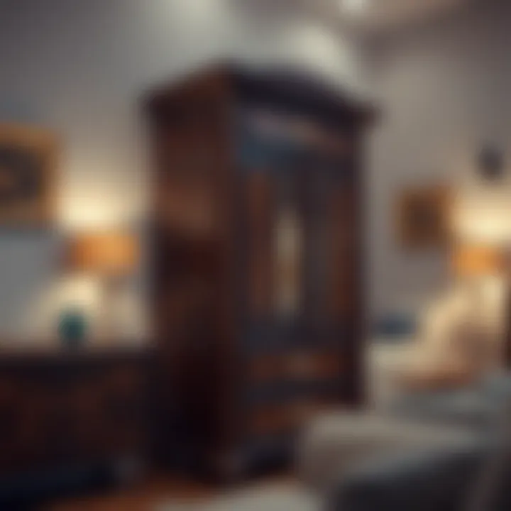 Intricate Customizable Armoire Design Intricately designed armoire with customizable features
