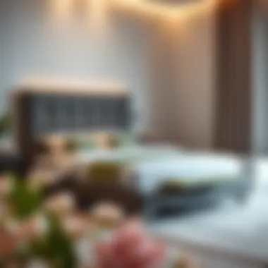 Stylish modern captains bed in a contemporary bedroom setting