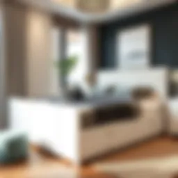 Elegant modern captains bed design showcasing clean lines