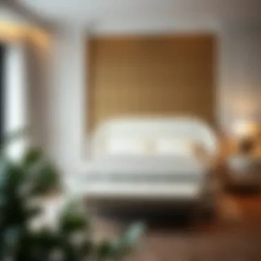 Luxury Meets Comfort Luxurious white bed set in a stylish bedroom