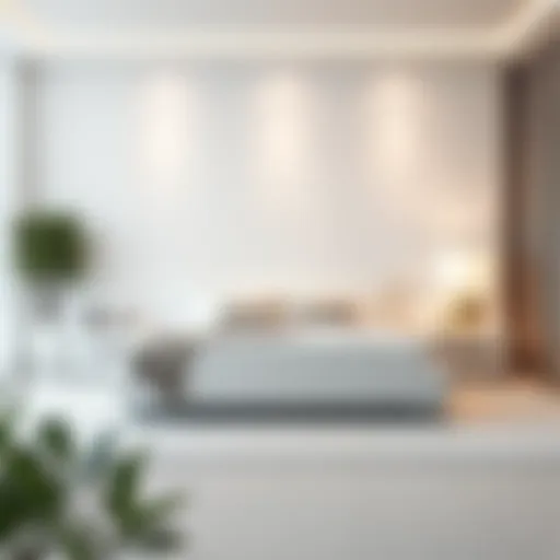 Minimalist Elegance in White Sleek modern white bed with minimalist design