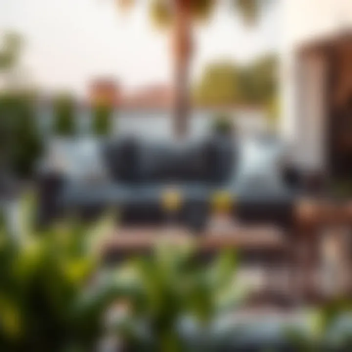 Durable Material Options for Patio Loveseat Stylish patio loveseat highlighting various material options for durability