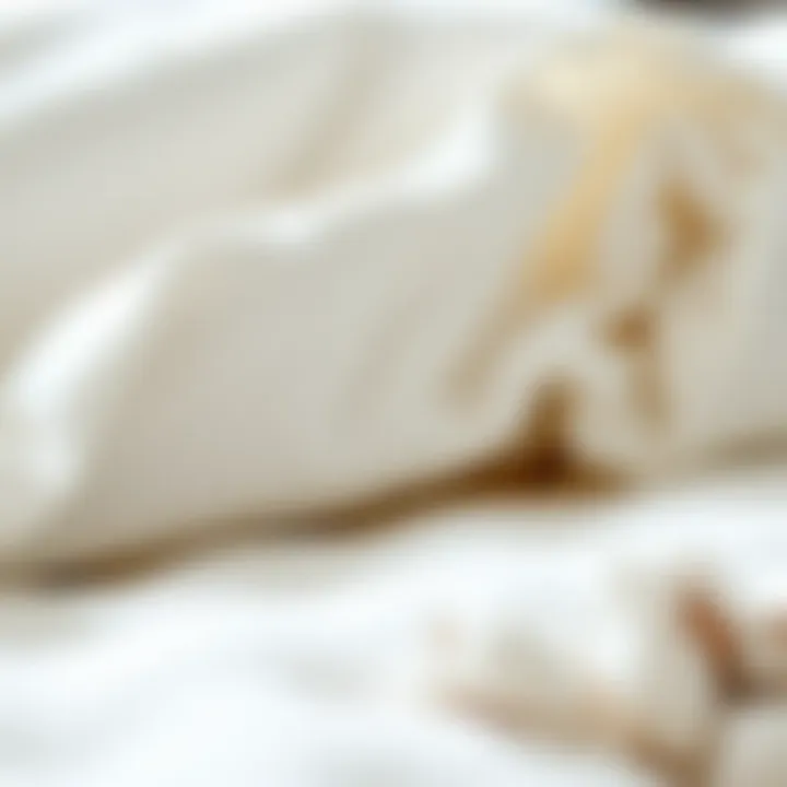 Organic Cotton Fabric in Natural Mattresses A close-up view of organic cotton fabric used in natural mattresses