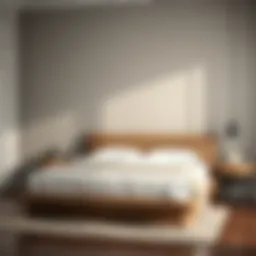 Elegant platform bed design without storage