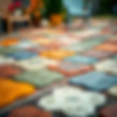 Vibrant Tile Options for Patios Close-up of colorful removable patio tiles