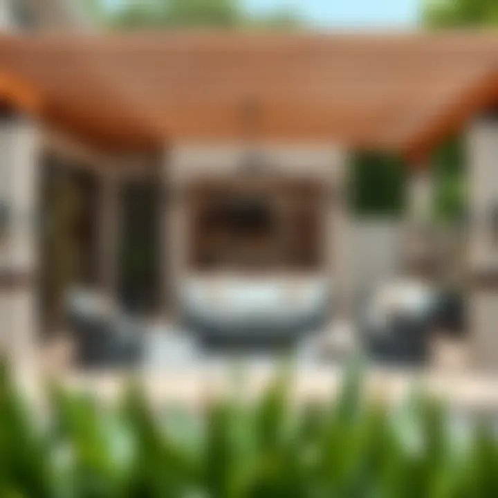 Stylish Removable Patio Design Elegant outdoor patio featuring removable tiles