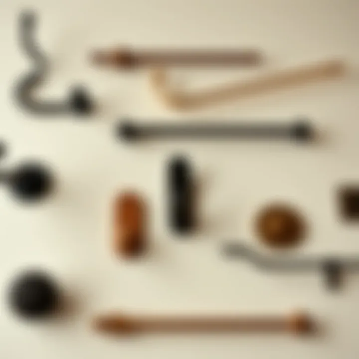 Diverse Styles: Exploring Sectional Hook Varieties Diverse styles of sectional hooks displayed on a neutral background