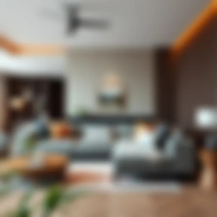 Stylish Integration of Sectional Hooks in Living Spaces A stylish living room featuring sectional hooks in use