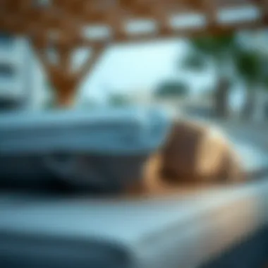 Close-up of features enhancing functionality of outdoor covers