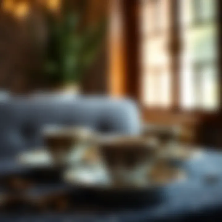 The Elegance of Traditional Turkish Coffee Cup Sets Elegant display of a traditional Turkish coffee cup set