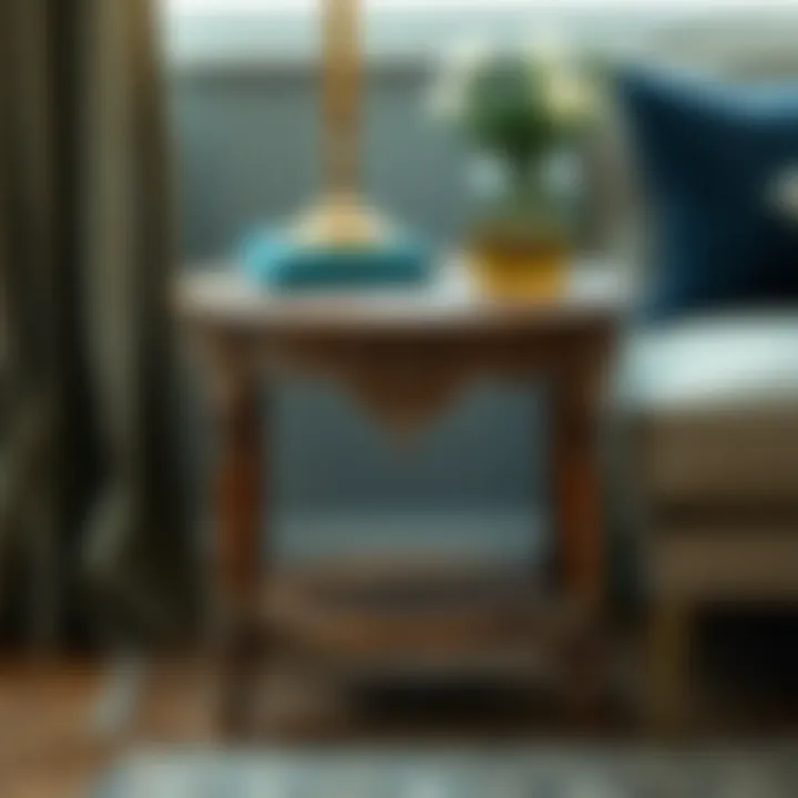 Vintage-Inspired Side Table with Intricate Detailing Vintage-inspired side table with intricate detailing