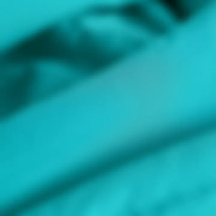 Texture of Teal Fabric Close-up of teal fabric texture used in bedding