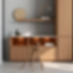 A beautifully designed corner base cabinet showcasing modern aesthetics