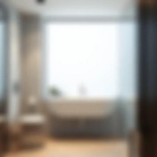 Stylish 34 inch sink in a modern bathroom