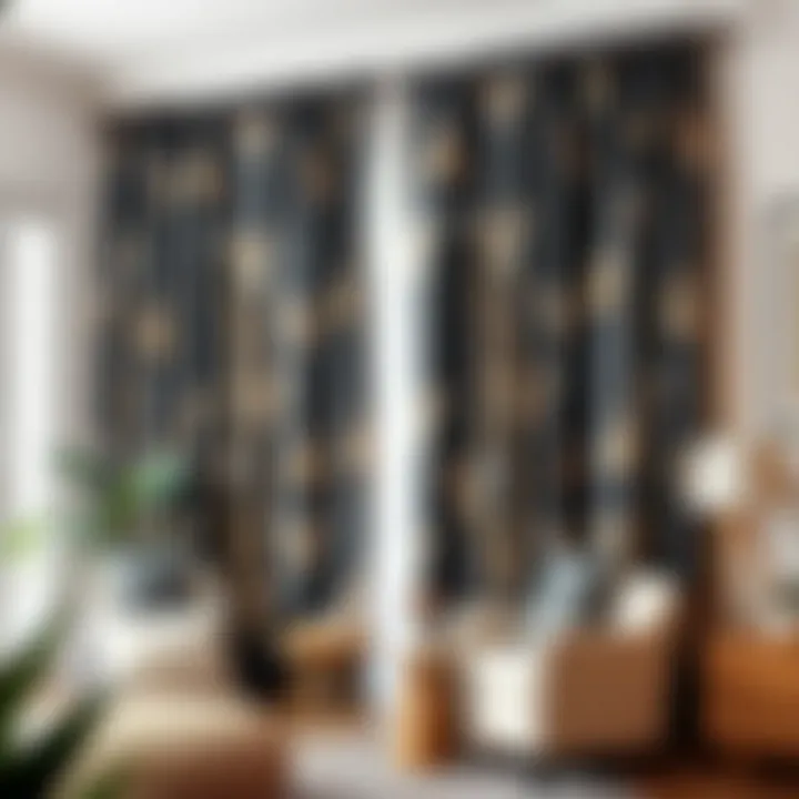 Koala Curtains in Stylish Interior Decor A stylish interior with koala curtains complementing the decor